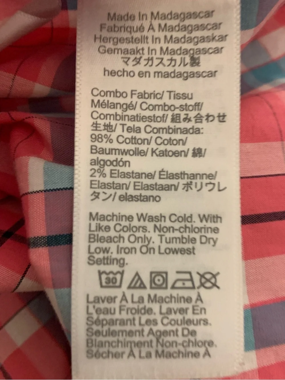J CREW Slim Untucked Flex Washed Plaid Shirt